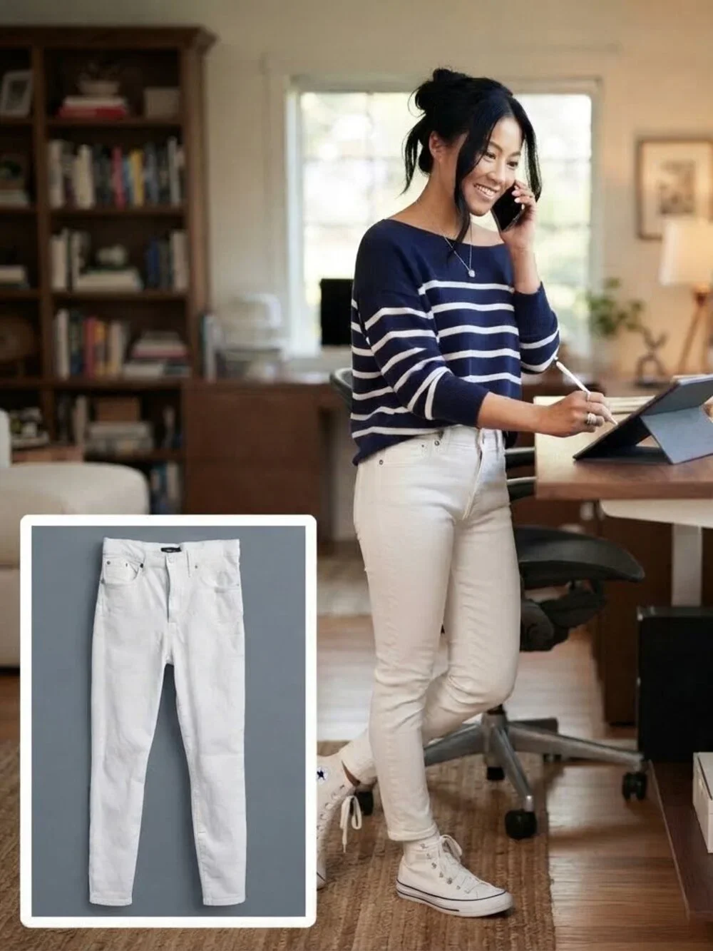 J. Crew | White Skinny Jeans Size 28